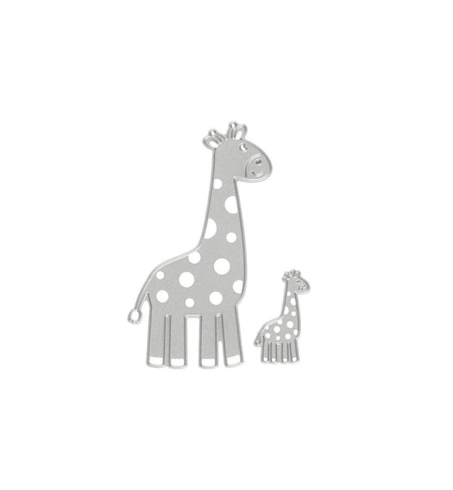 CREATIV COMPANY - Modèle de poinçon 5.4 x 9.2 + 2.1 x 3.5 cm, Girafe