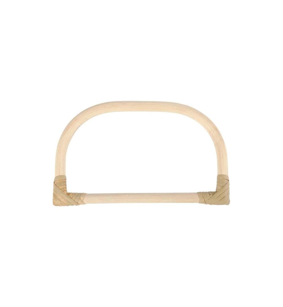 CREATIV COMPANY - Poignée de sac 15.5 x 9 cm Bambou