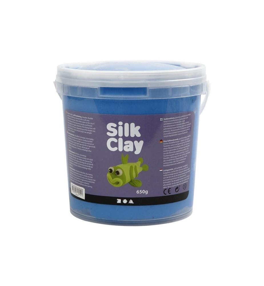 CREATIV COMPANY - Matière à modeler Argile de soie 650 g, bleu