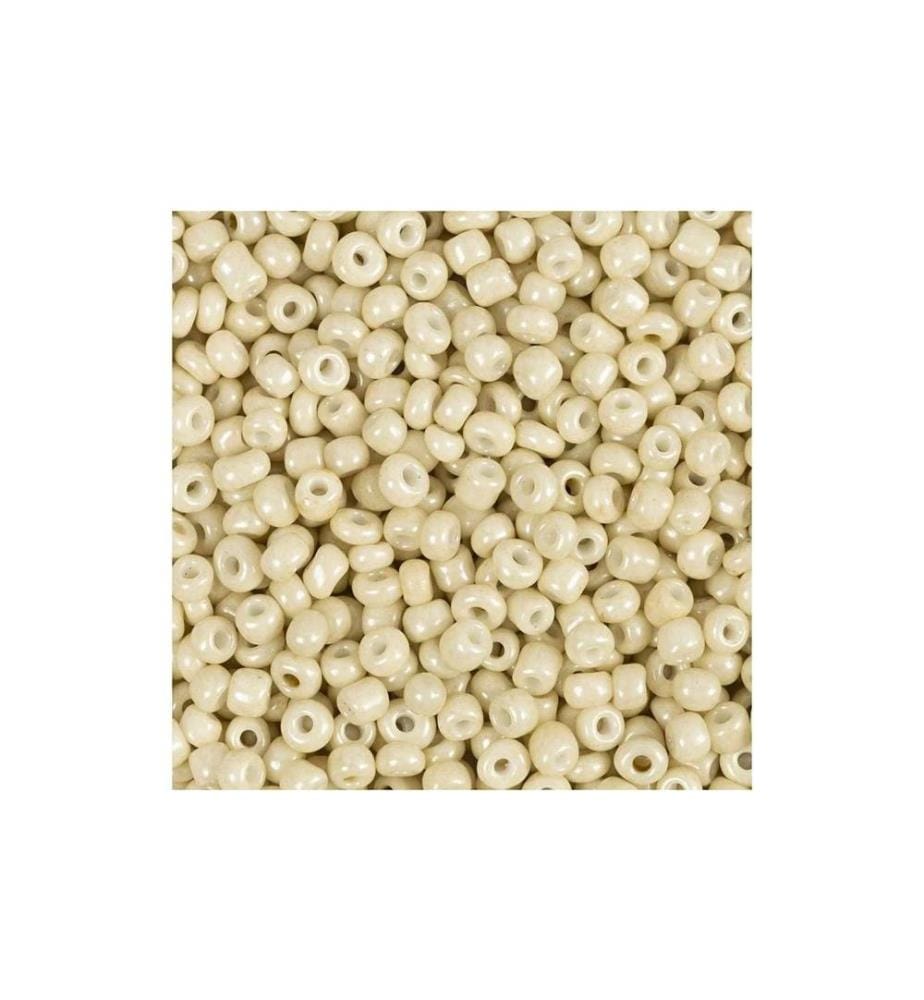 CREATIV COMPANY - Perles de rocaille Perles de verre Crème