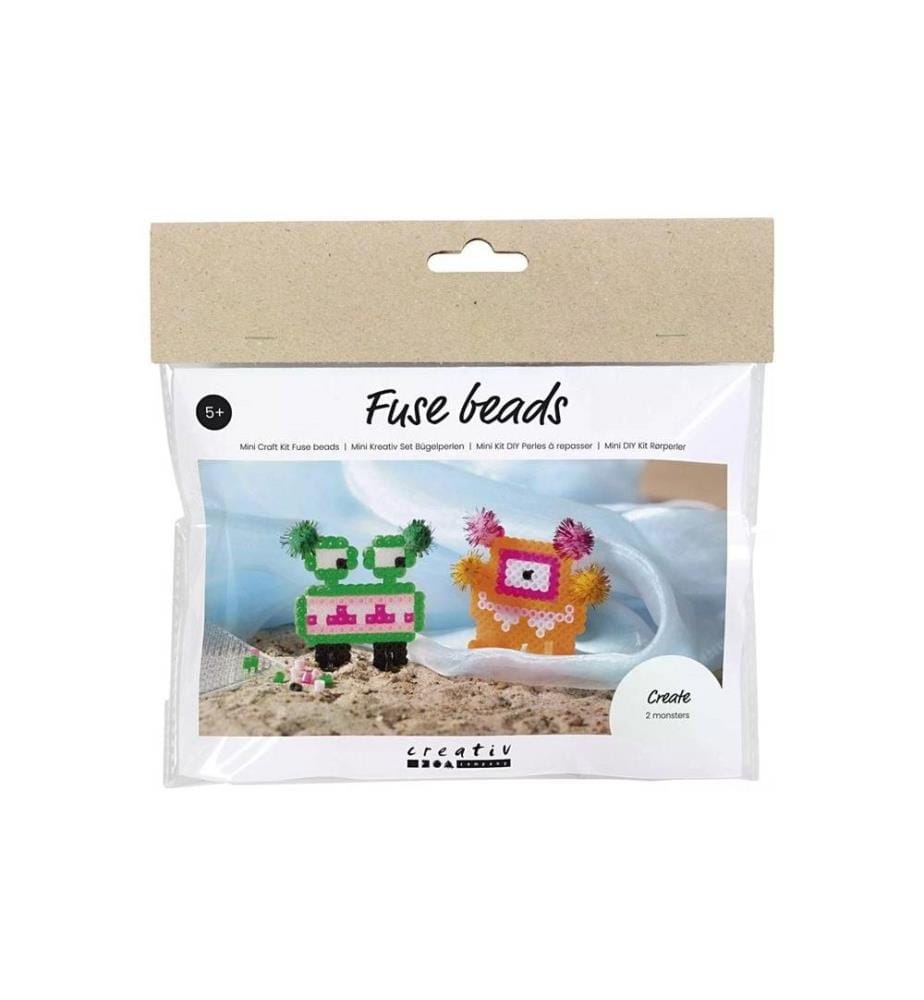 CREATIV COMPANY - Kits de perles à repasser Collage de monstres Multicolore