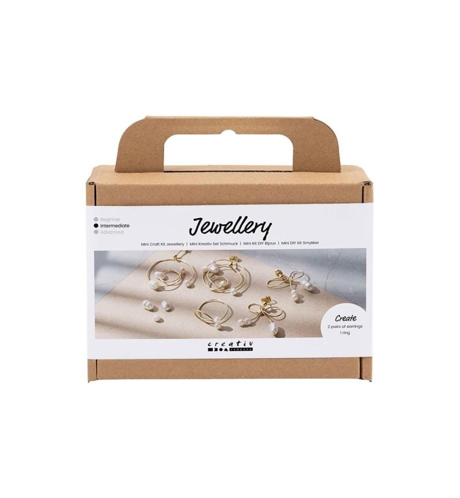 CREATIV COMPANY - Kits de bricolage pour bijoux Boucles d'oreilles en fil métallique Plaqué or
