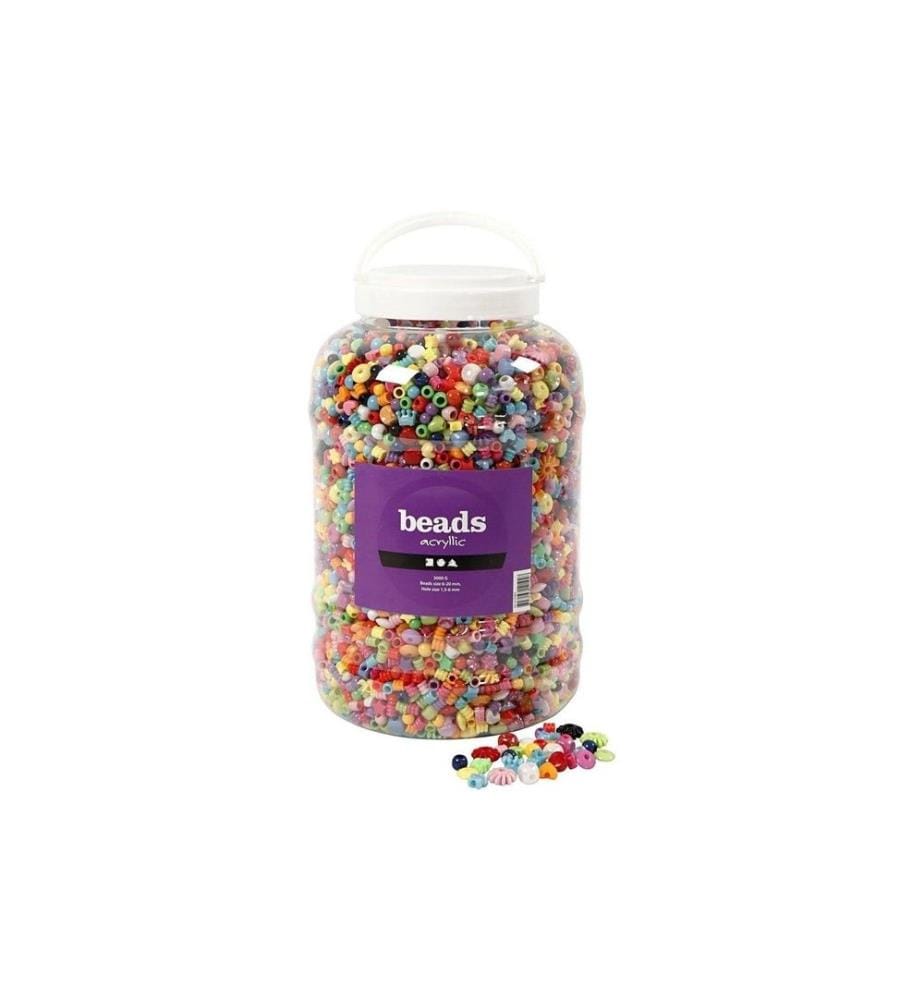 CREATIV COMPANY - Perles en plastique Kit XXL 3000 g