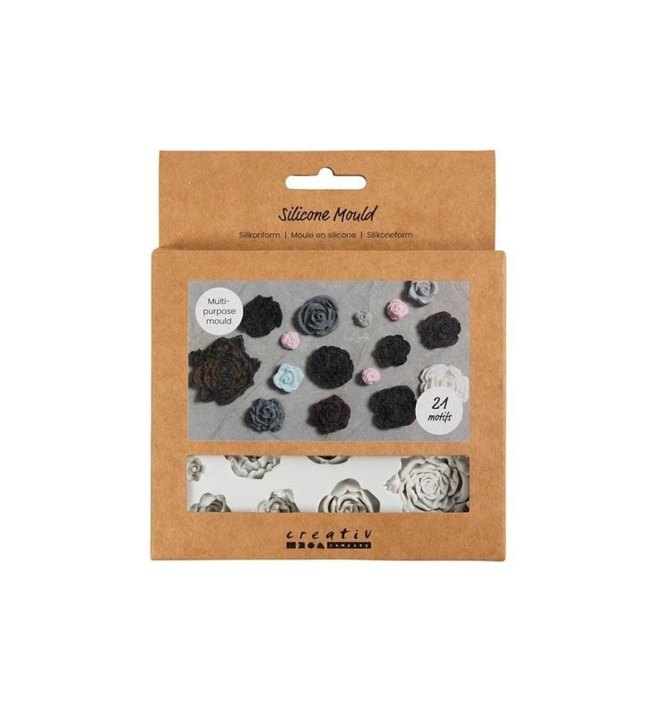 CREATIV COMPANY - Scellement Moules en silicone Motif de roses