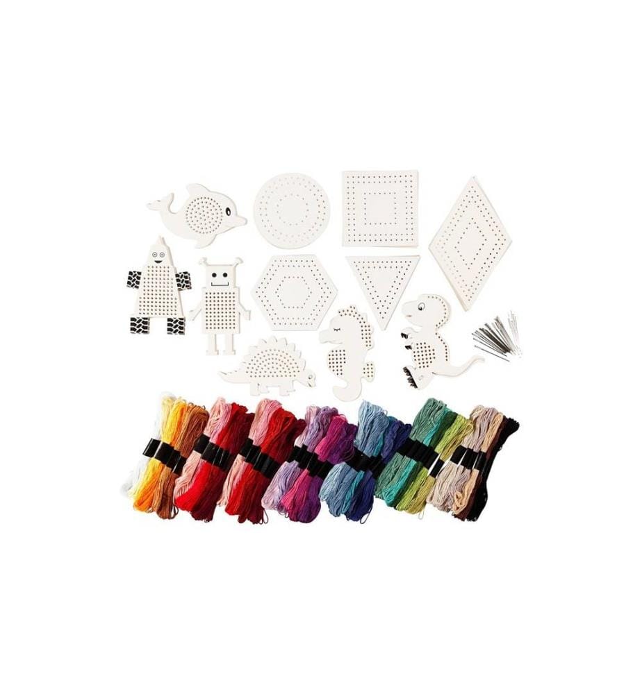 CREATIV COMPANY - Fil à broder avec cadre de broderie assorti