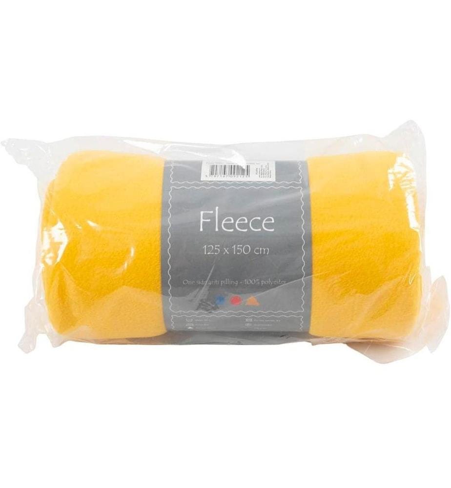 CREATIV COMPANY - Polaire 150 cm x 125 cm, Jaune