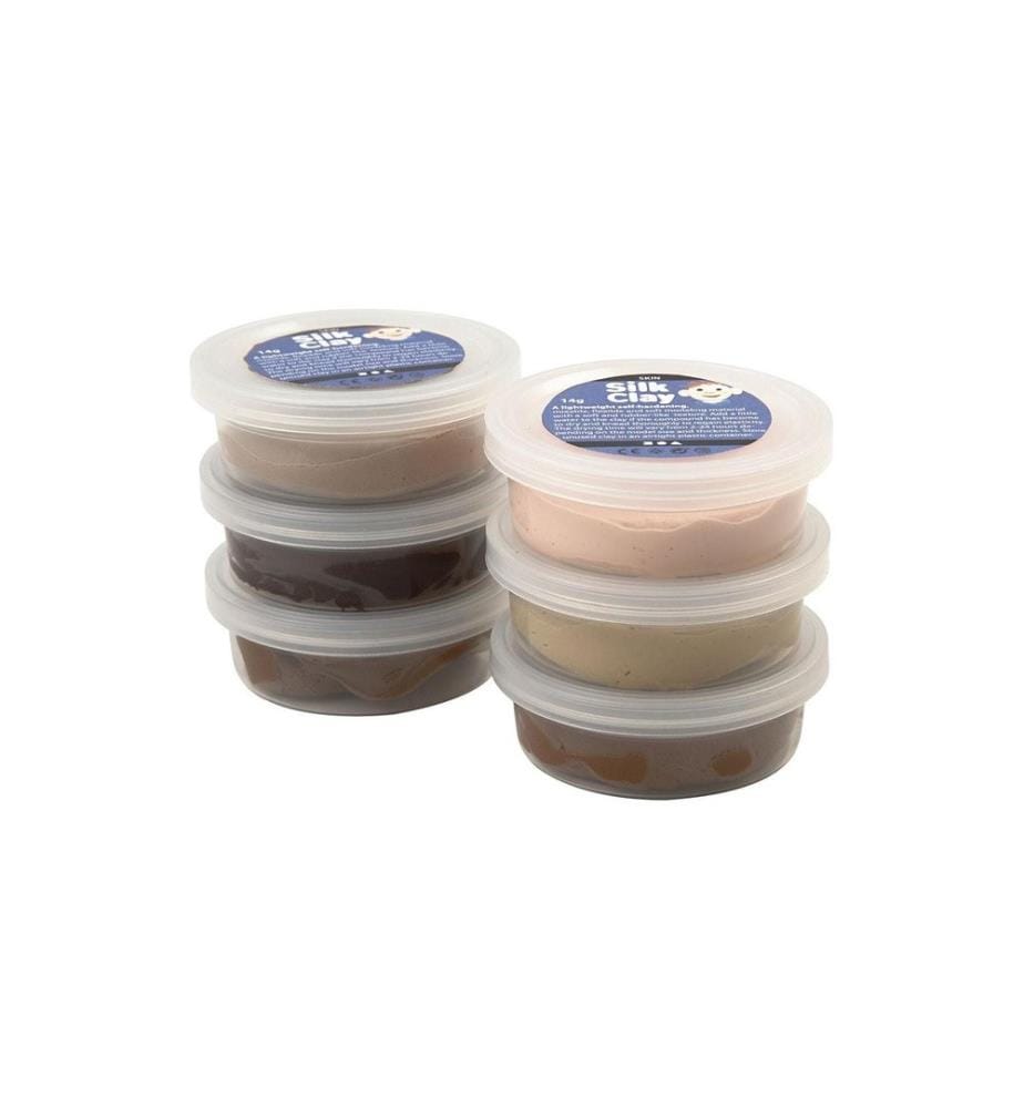 CREATIV COMPANY - Set de modélisation Silk Clay 6 x 14 g couleur de peau