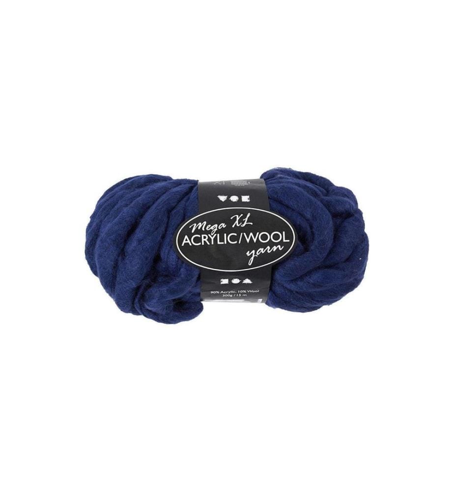 CREATIV COMPANY - Laine Acrylique XL 15 m Bleu foncé