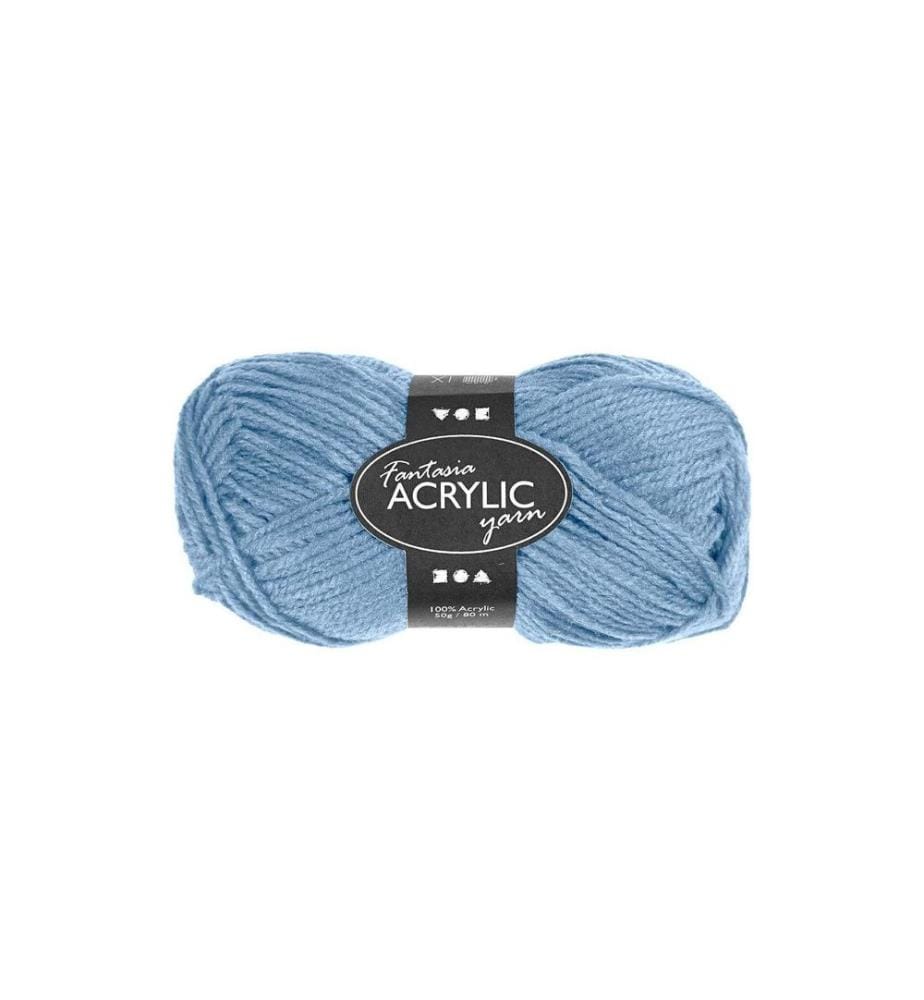 CREATIV COMPANY - Laine Acrylique 50 g Bleu clair