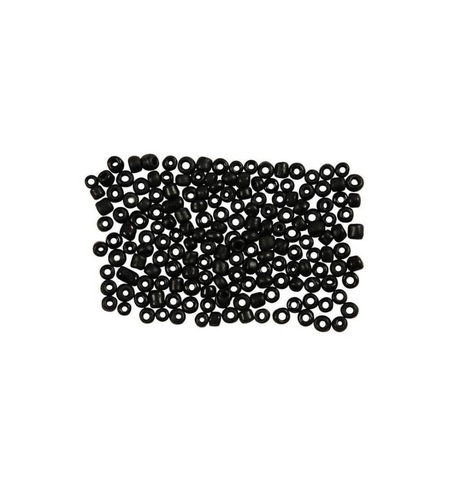 CREATIV COMPANY - Perles de rocaille 8/0 Noir mat