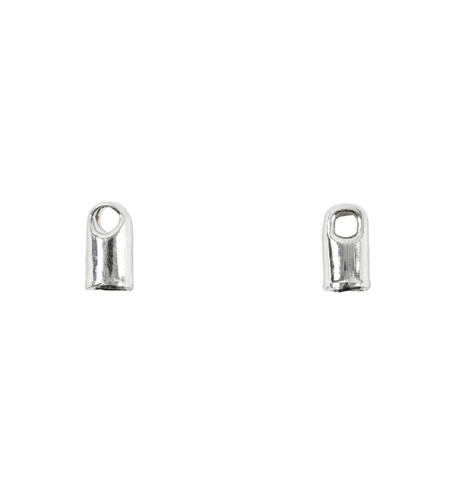 CREATIV COMPANY - Fermeture Embouts, 3,2 mm, argenté, 10 pces