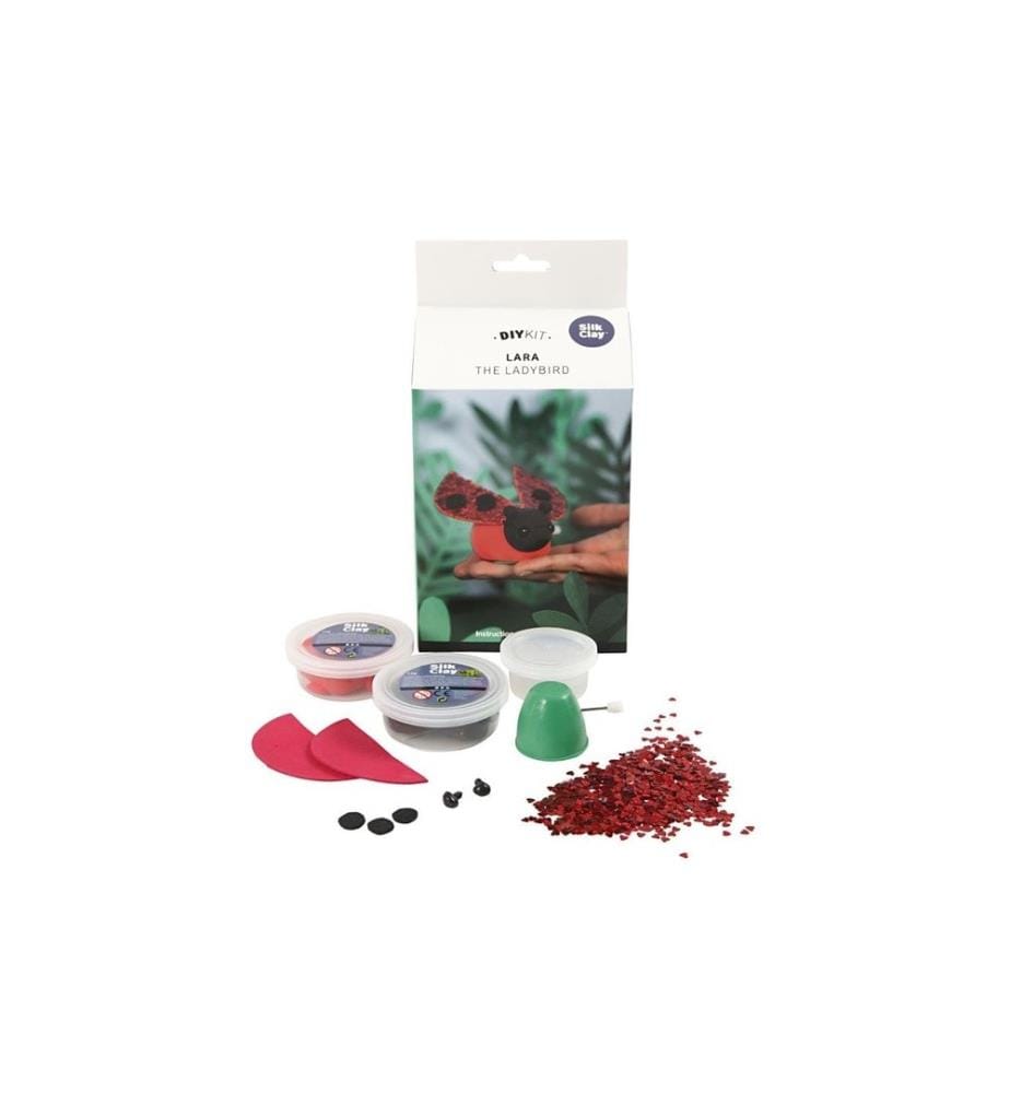 CREATIV COMPANY - Set de modélisation Silk Clay Coccinelle, 1 kit