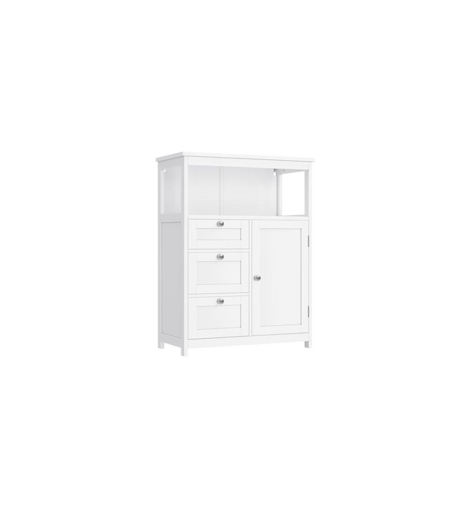 VASAGLE - Commode Floor Cabinet, MDF, 60 x 80 cm, blanc