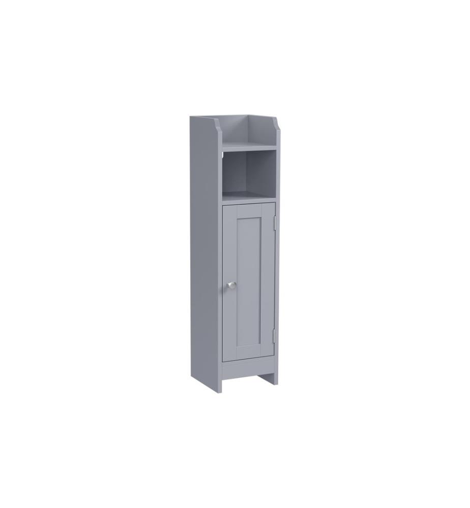VASAGLE - Armoire de salle de bain 18 x 80 cm, Gris