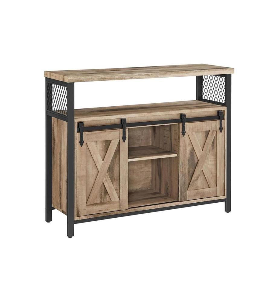 VASAGLE - Commode 100 x 80 cm, Brun/Noir