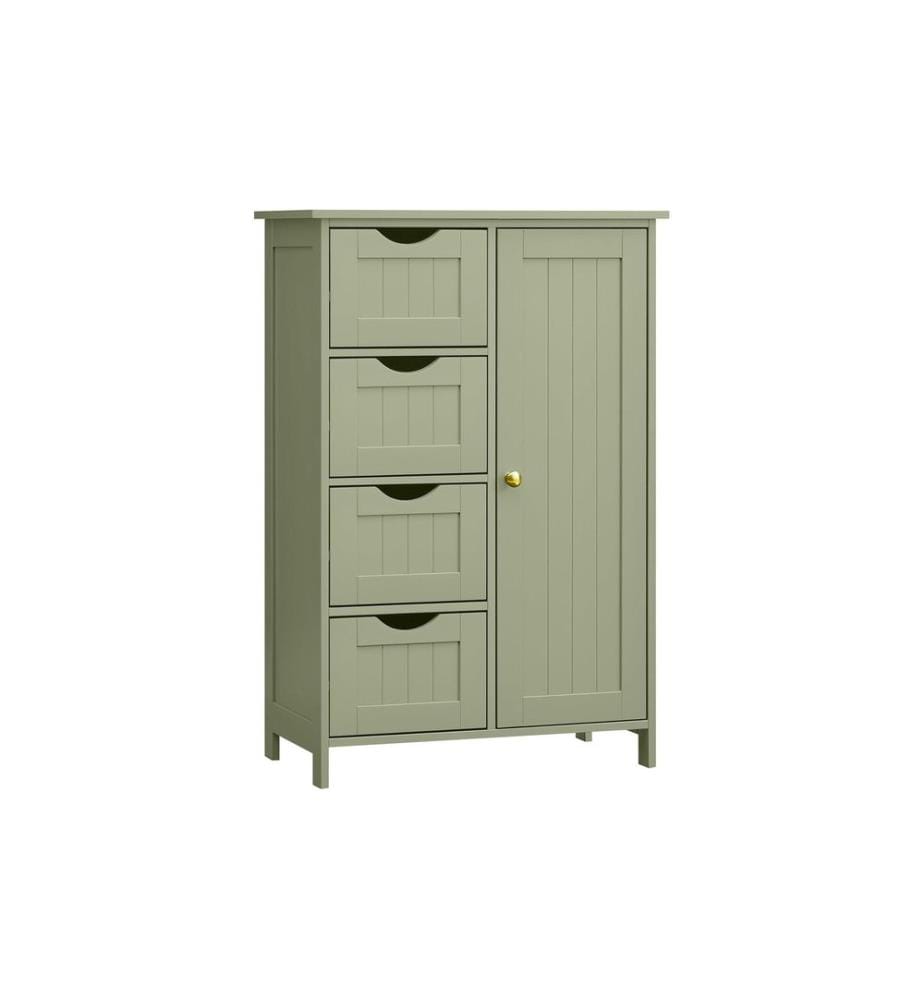 VASAGLE - Armoire de salle de bain 55 x 82 cm, Vert