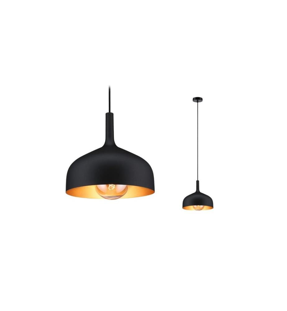 PAULMANN - Suspension Embla II E27 Noir Or Métal Métal