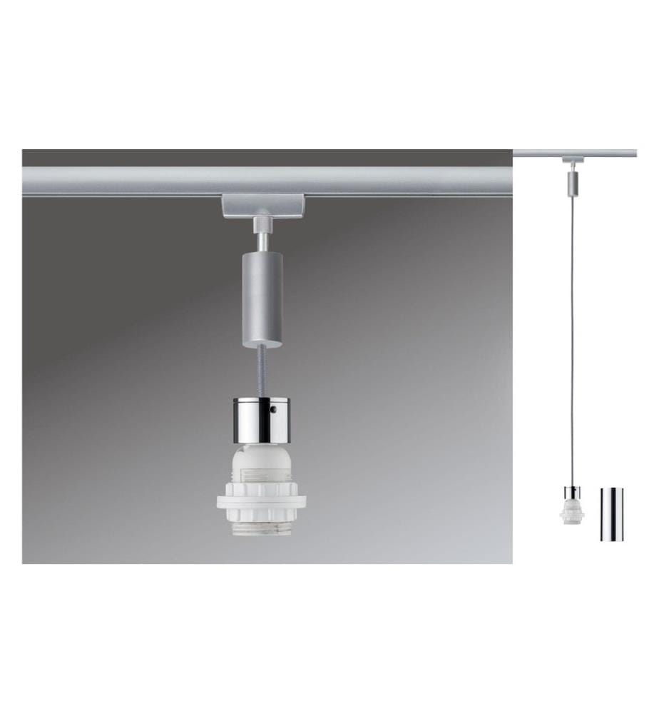 Suspension luminaire Paulmann Urail 2Easy Basic, 1xE27, 20 W, chrome/chrome