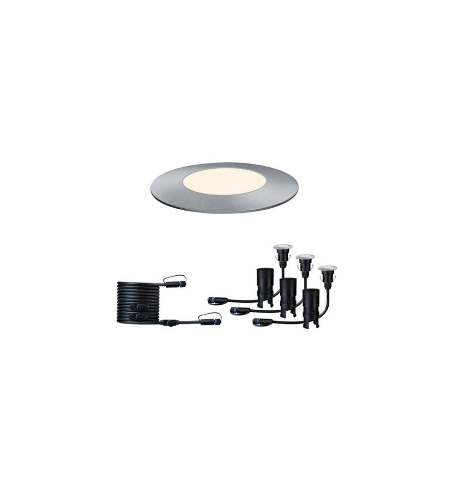Spot de jardin Paulmann Plug & Shine Floor Mini 3000 K, Set