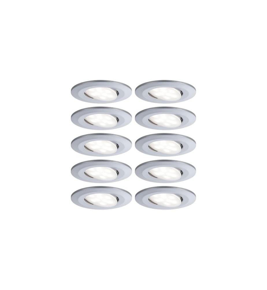 Paulmann Spot encastrable LED Calla Set de base, 10 x 6W, 4000K, Chrome