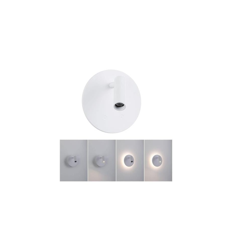 Paulmann Applique murale LED à batterie Kiora 2700K dimmable Blanc