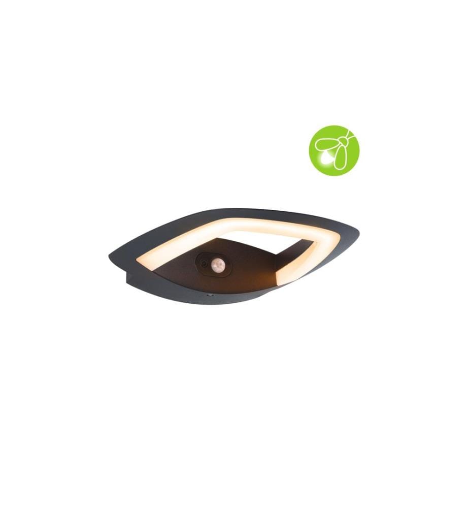 Paulmann Applique murale LED Akena avec détecteur de mouvement, 2200K, Anthracite,