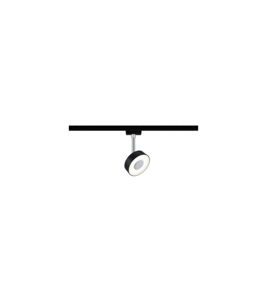 Paulmann Spot sur rail LED URail Circle, 5.3 W, 2700 K, Noir