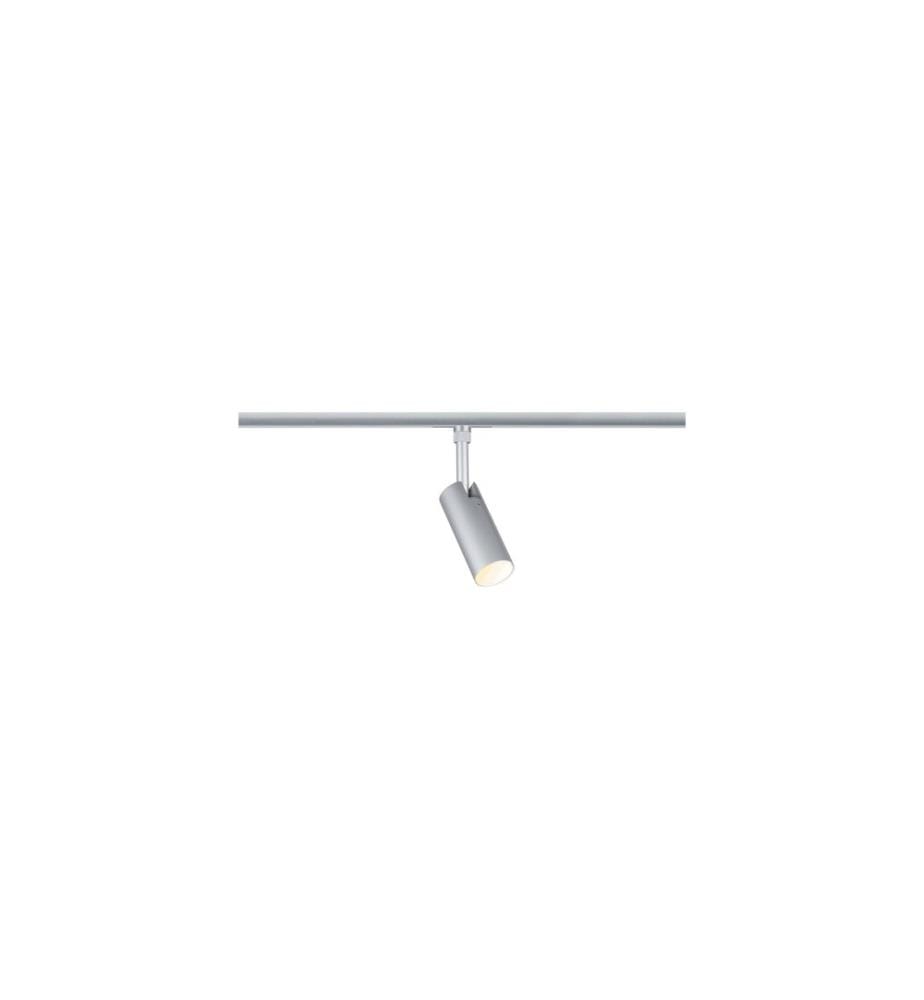 Paulmann URail Spot sur rail Tubo Spot simple Chrome matt