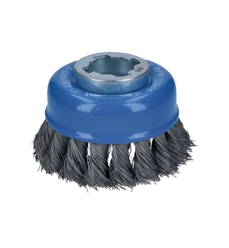 BOSCH - Professional Brosse à godets X-Lock 75 mm, fil d'acier noué