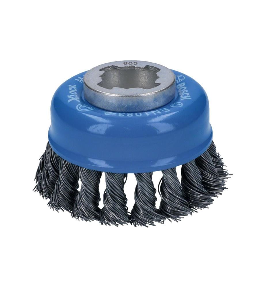 BOSCH - Professional Brosse à godets X-Lock 75 mm, fil d'acier noué