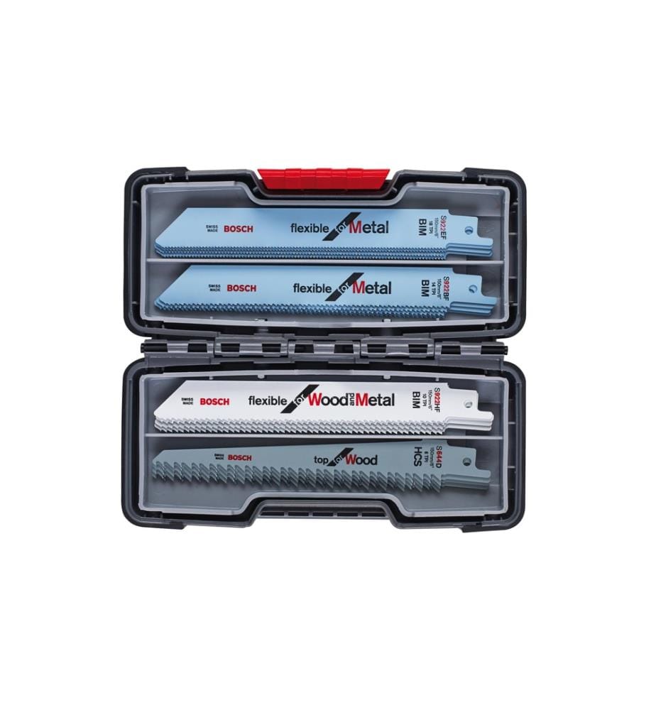 BOSCH - Professional Jeux de lames de scie sabre Wood & Metal, 20 pièces