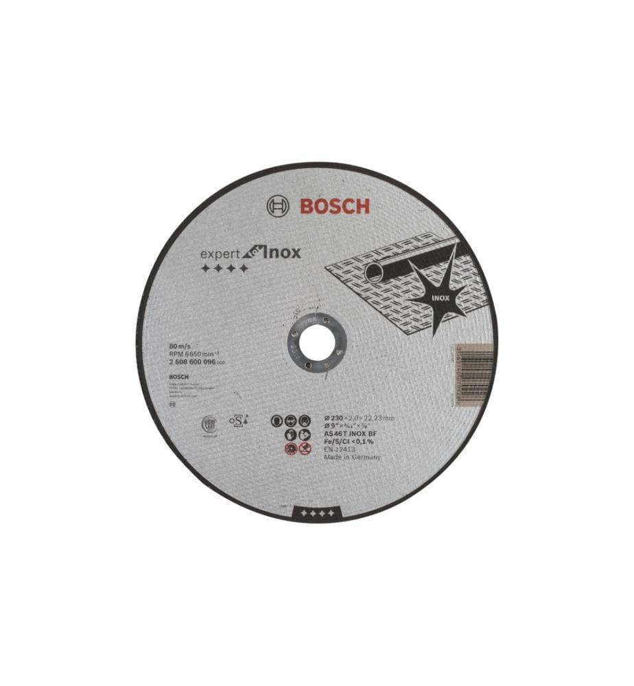 BOSCH - Professional Disque à trancher droit Expert for Inox, 230 x 2 mm