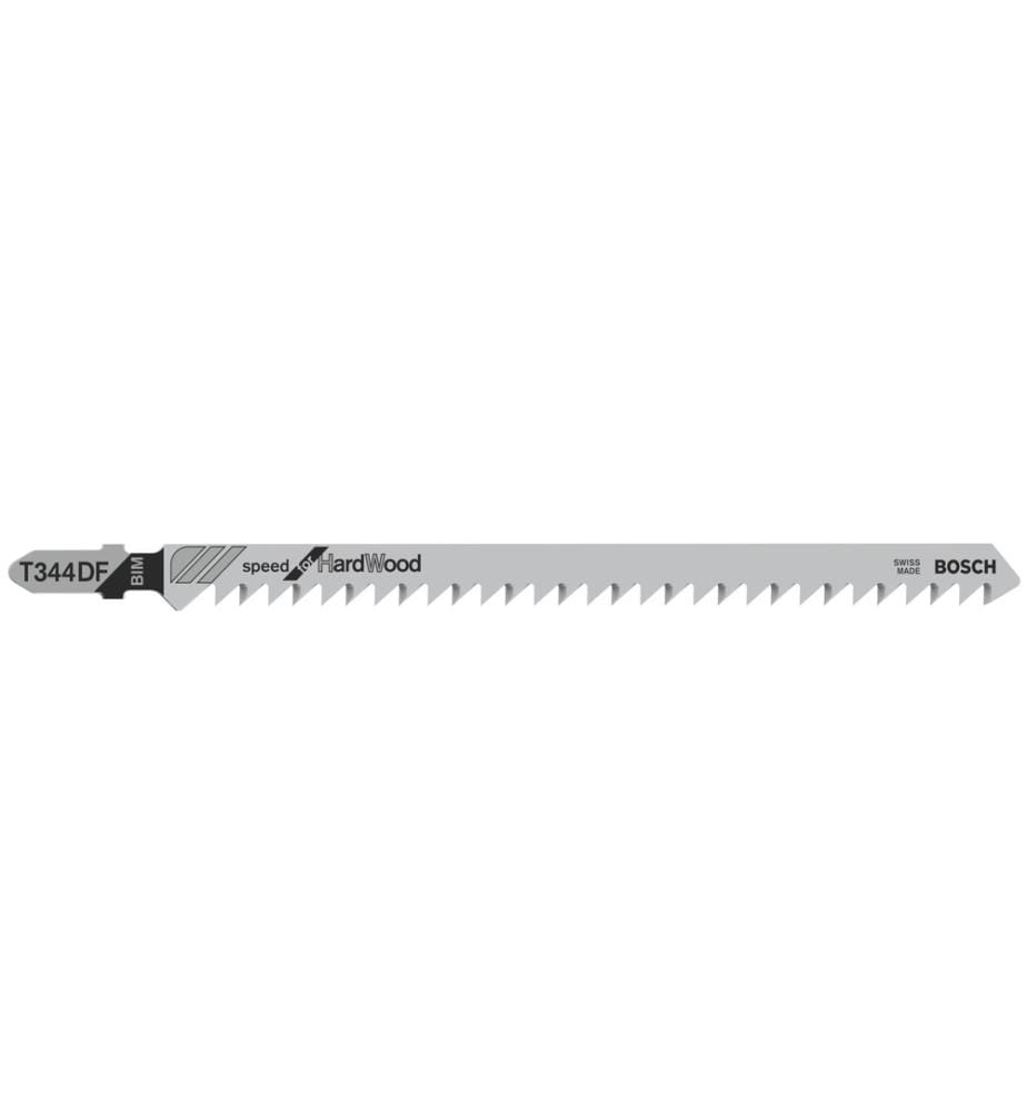 BOSCH - Professional Lame de scie sauteuse T 344 DF Speed Hard Wood, 5 pièces