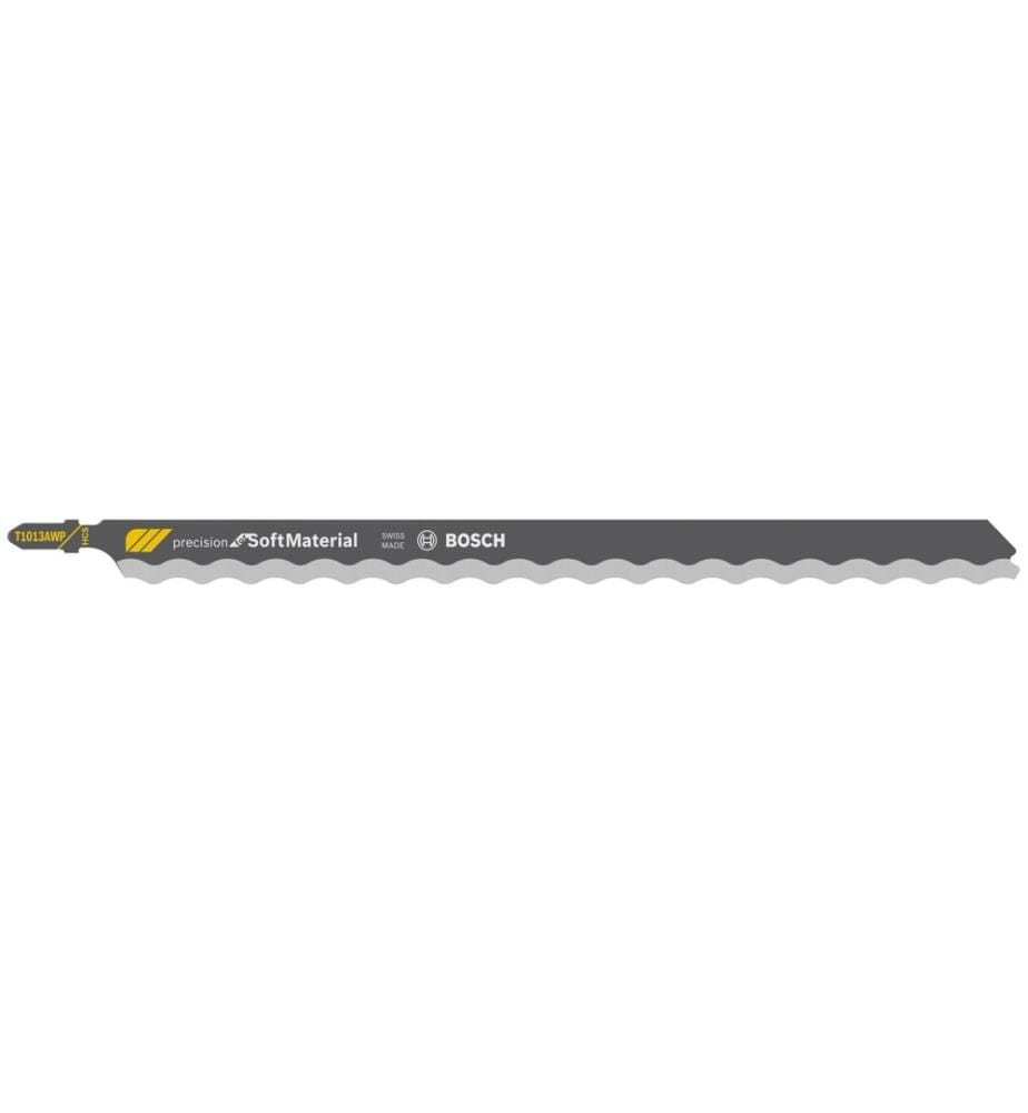 BOSCH - Professional Lame de scie sauteuse T 1013 AWP Precision Soft Material, 3 pièces