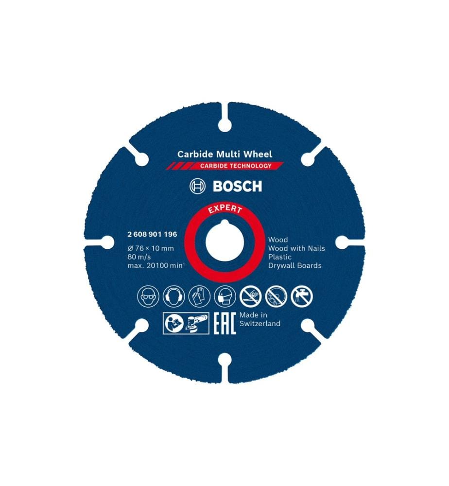 BOSCH - Professional Disque à trancher EXPERT Carbide Multi Wheel, 76 mm