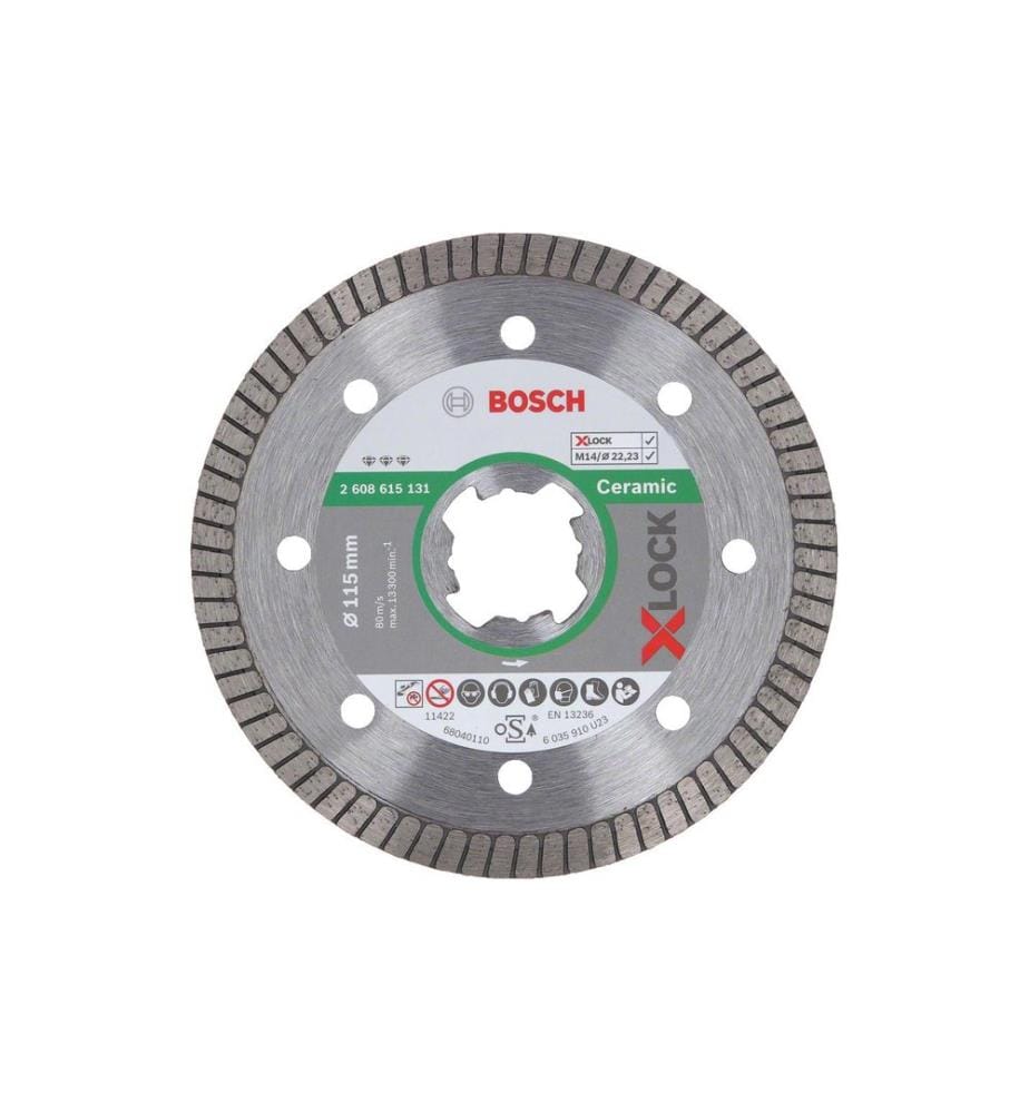 Disque de coupe diamant Bosch Professional X-LOCK Ceramic Extra Clean Turbo 115 mm