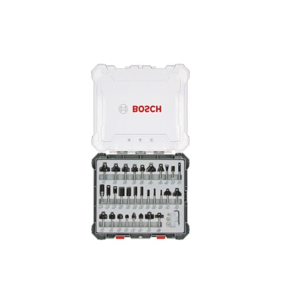 Jeu de fraises Bosch Professional, tige 8 mm, 30 pièces
