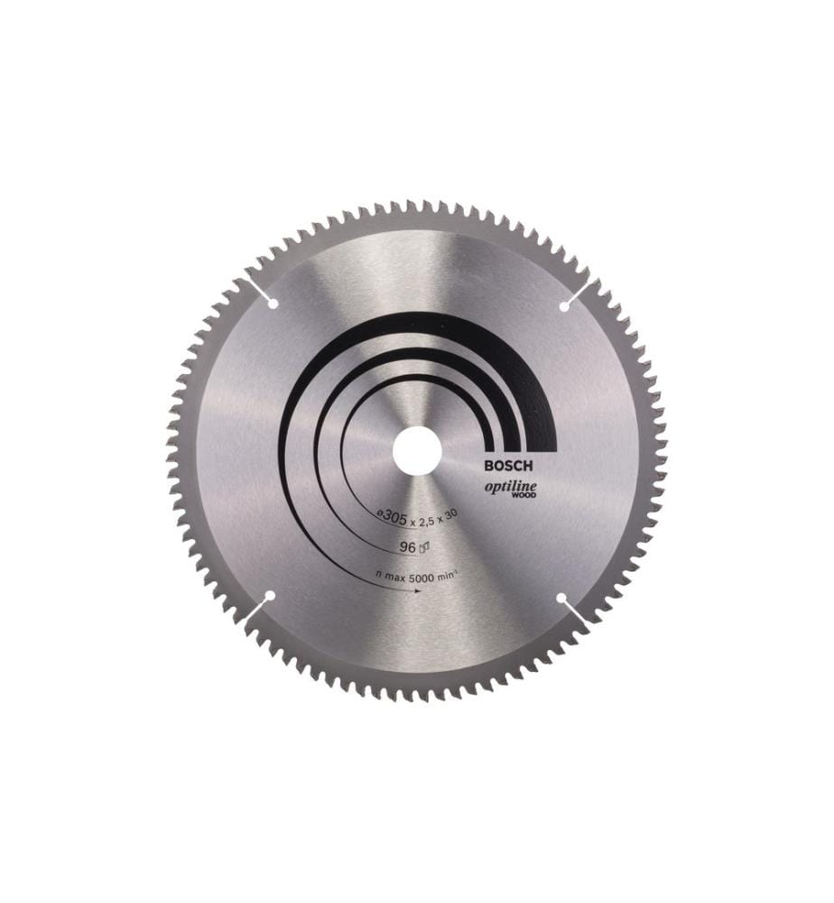Lame de scie circulaire Bosch Professional Optiline Wood, 305 x 30 x 2.5 mm, Dents 96