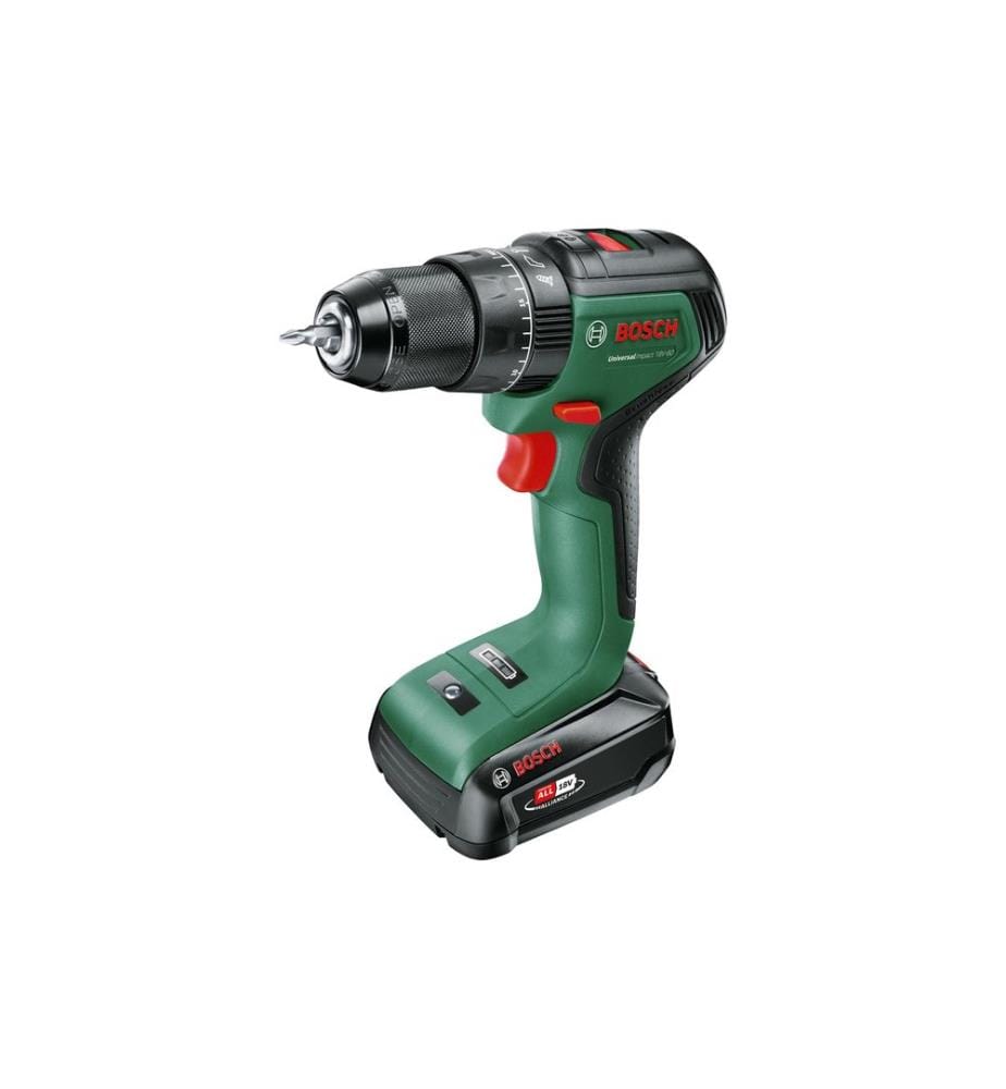 Perceuse-visseuse à percussion sans fil Bosch UniversalImpact 18 V-60 1 batterie