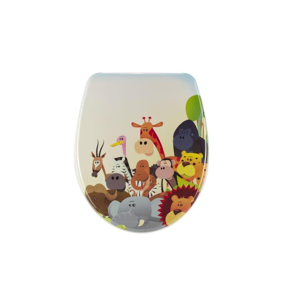 diaqua® - Siège de toilette Nice Animals Abaissement automatique, multicolore