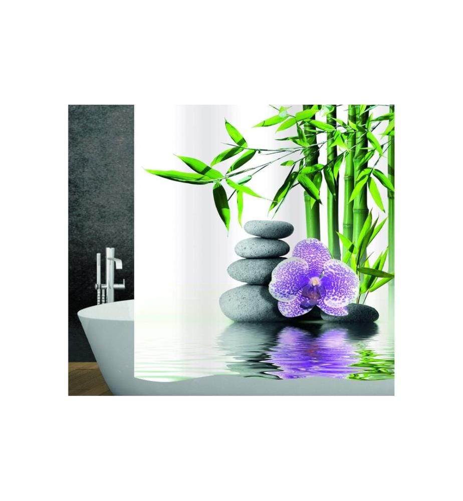 diaqua® - Rideau de douche Spa 240 x 180 cm, Multicolore