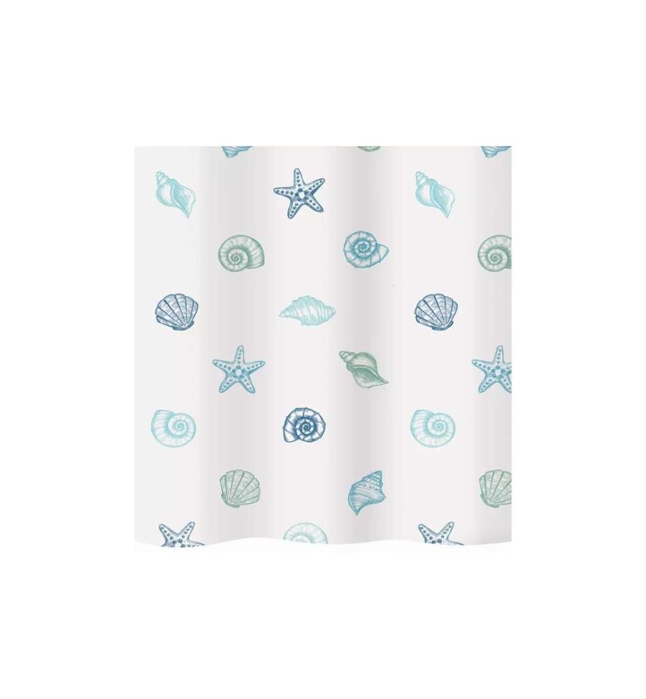 diaqua® - Rideau de douche Mare 240 x 180 cm, Bleu/Blanc