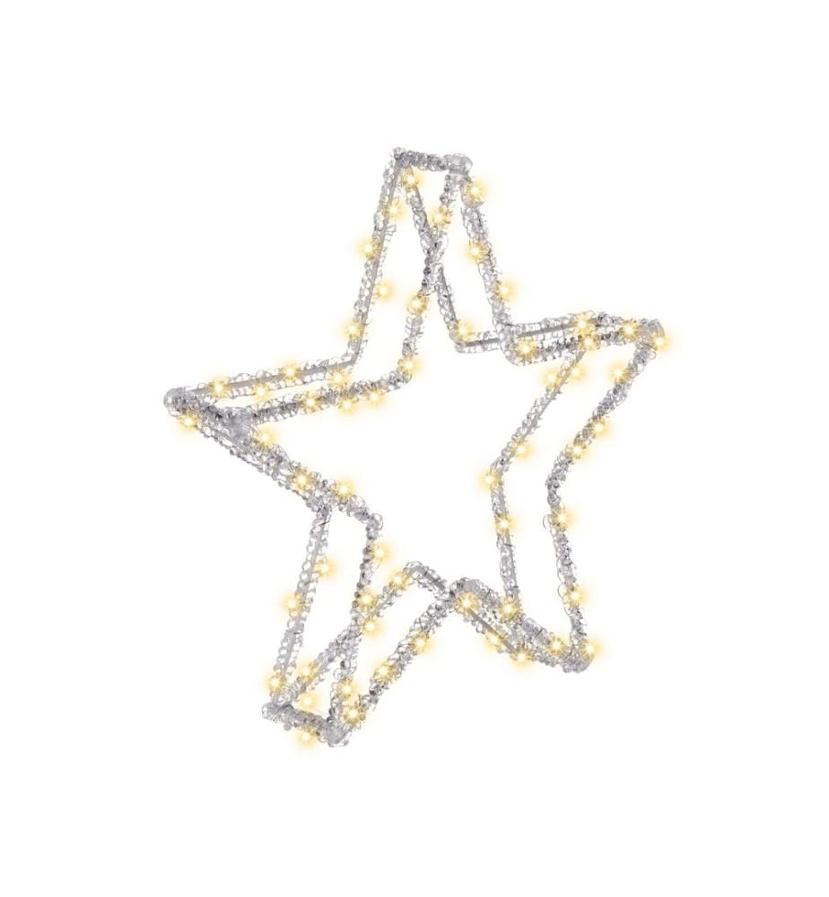 Décoration extérieure LED SIMO Étoile 31 cm Blanc