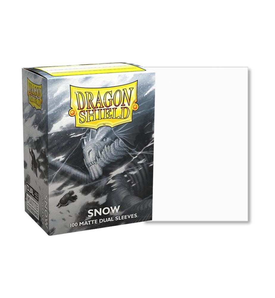 Dragon Shield - Étui à cartes Dual Matte: Snow Taille standard Blanc 100
