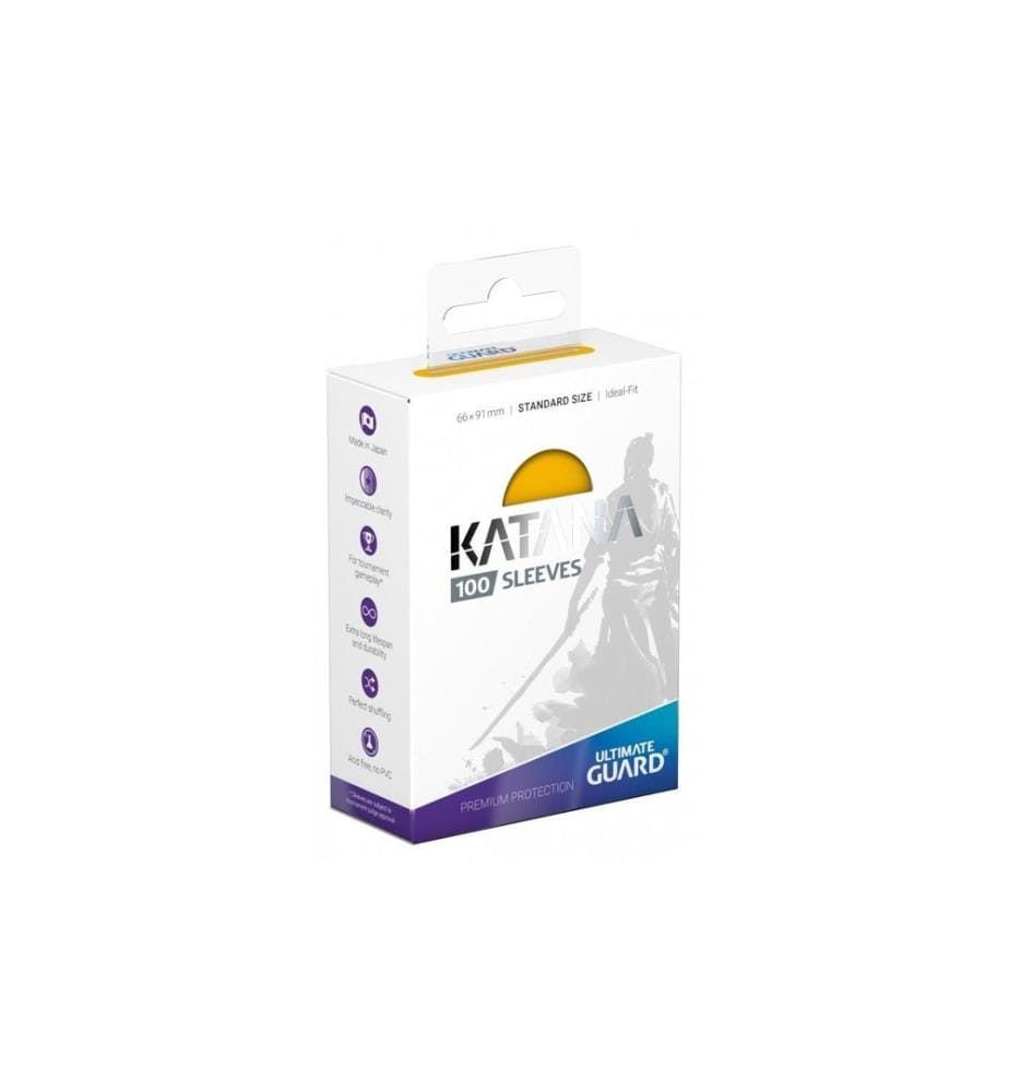Ultimate Guard - Étui à cartes Katana Sleeves taille standard jaune 100