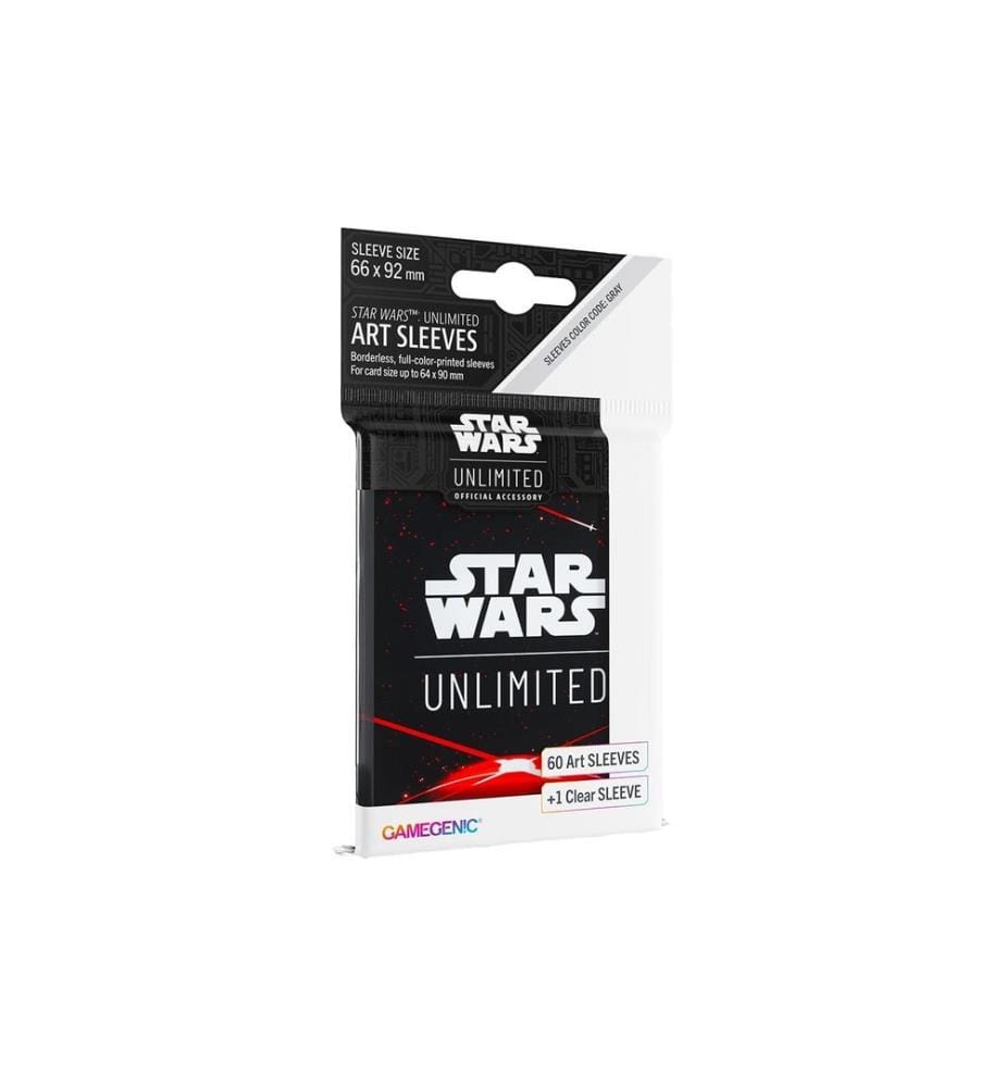 Asmodée - Étui à cartes Art Sleeves Space Red 60 +1 pc