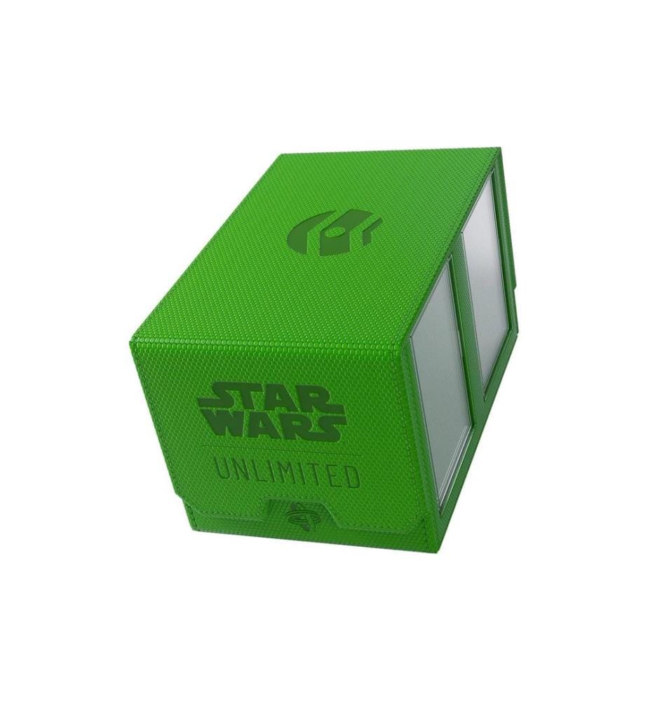 Asmodée - Boîte à cartes Star Wars: Unlimited Double Deck Pod vert