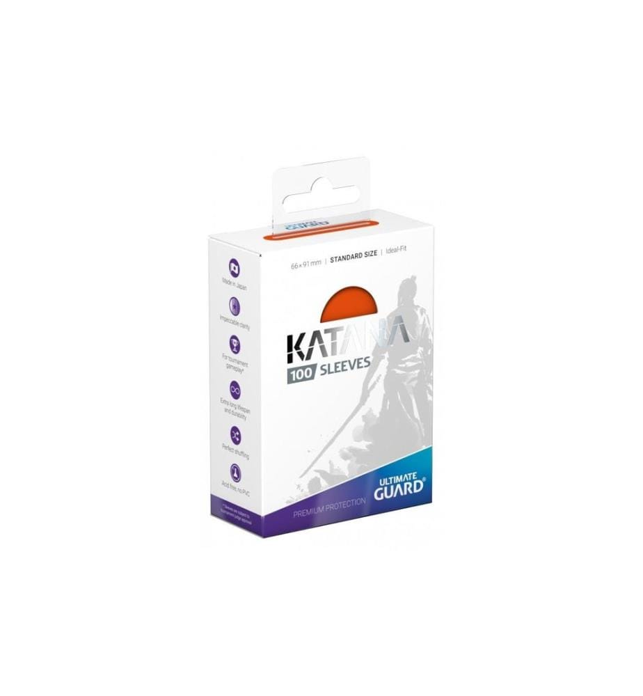 Ultimate Guard - Étui à cartes Katana Sleeves taille standard Orange 100
