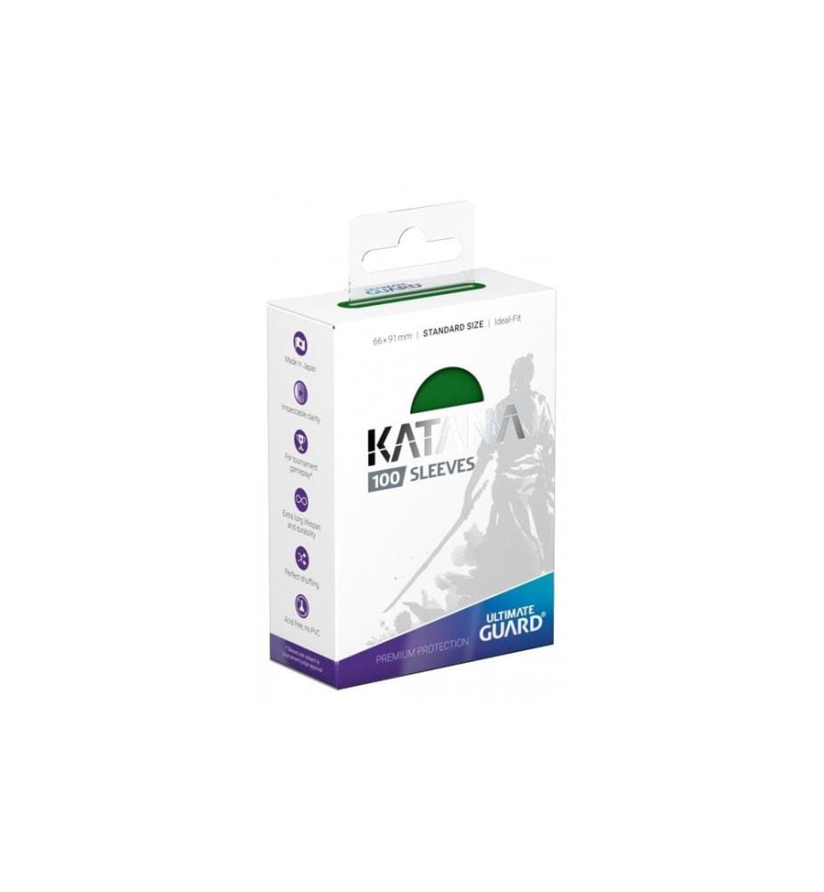 Ultimate Guard - Étui à cartes Katana Sleeves taille standard Vert 100