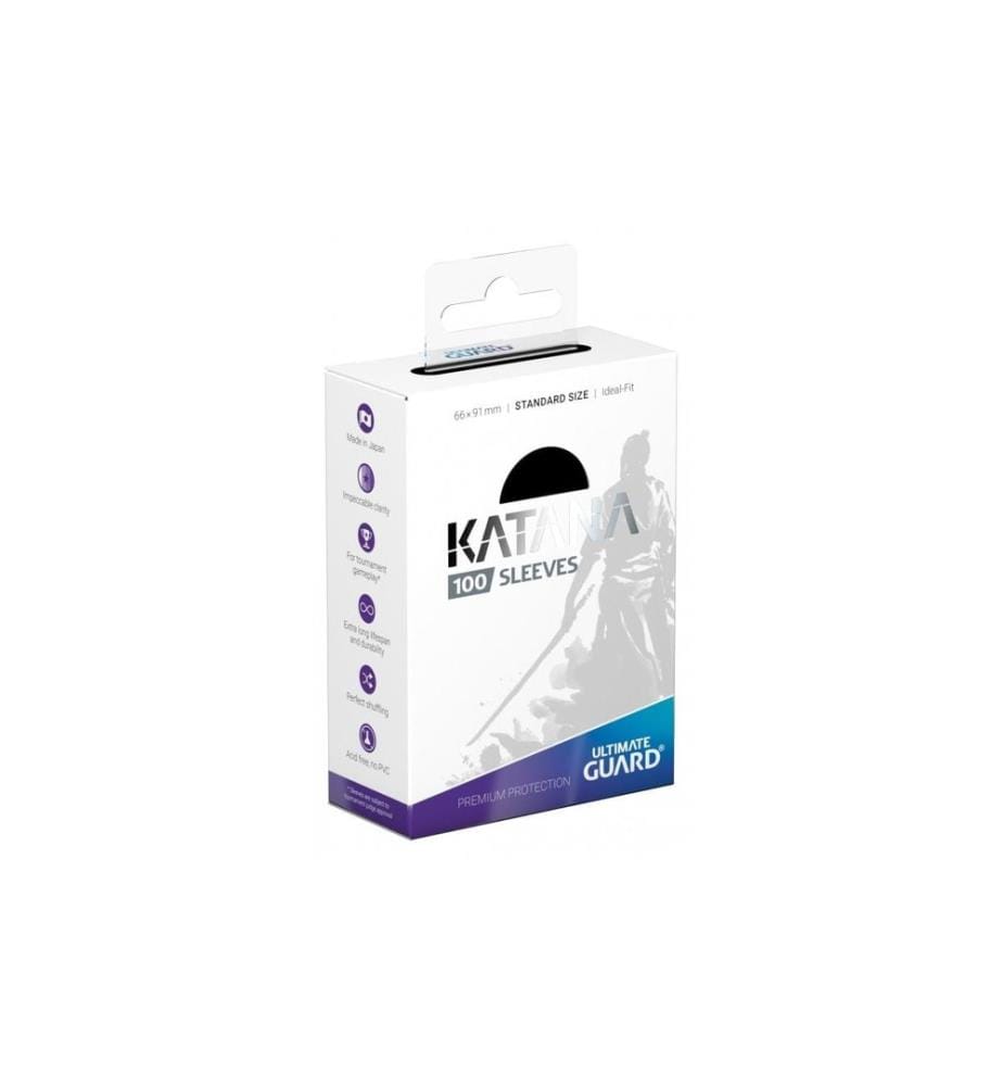 Ultimate Guard - Étui à cartes Katana Sleeves Standardgrösse Noir 100